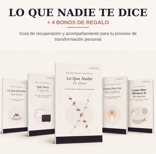 Lo Que Nadie Te Dice — Guía de Recuperación de Cirugía + 4 Bonos